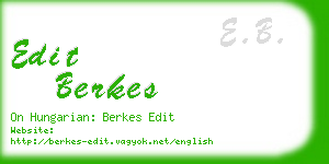 edit berkes business card